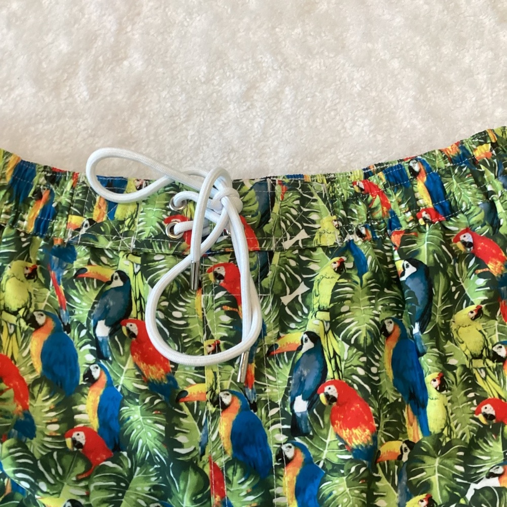 Fun and colorful parrots pattern – Ibiza swim shorts by 2xist - Picture 2 of 11